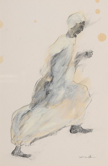Mel McCuddin, The Arabian
1995, oil, tea, graphite