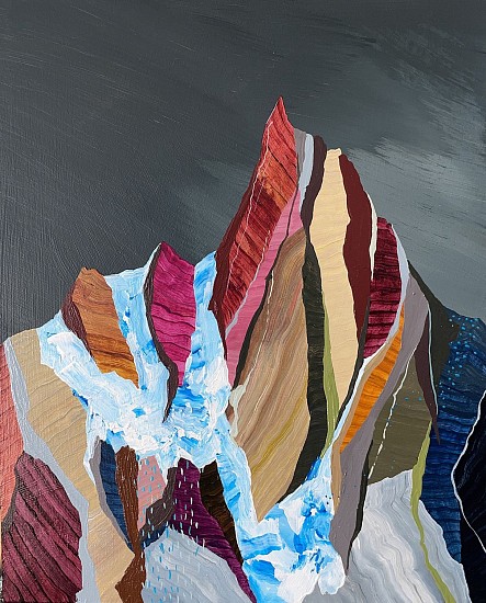 Ryan Molenkamp, Cascade no. 134
2023, acrylic on panel