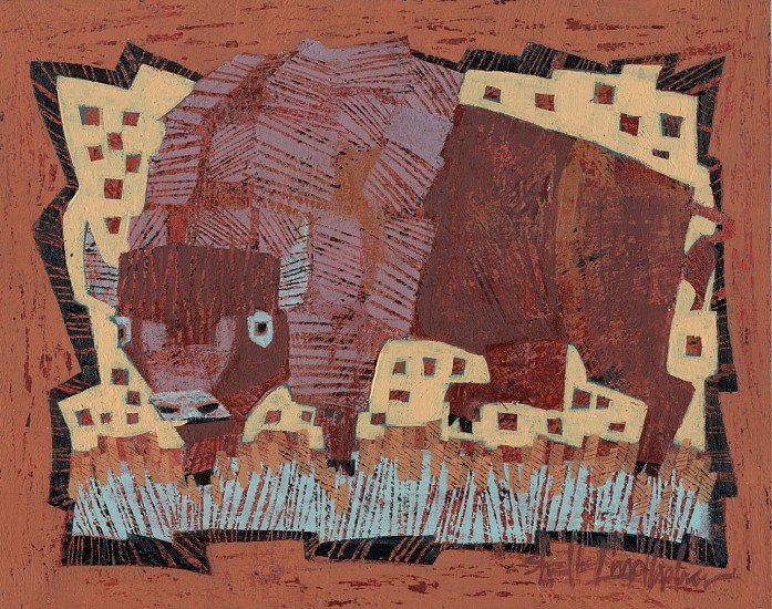 Shelle Lindholm, Little Big Buffalo
2023, acrylic on panel
