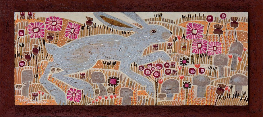 Shelle Lindholm, Rabbit Run
2023, acrylic on panel