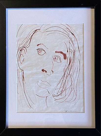 Mel McCuddin, Untitled-Framed and Signed
1975, ink