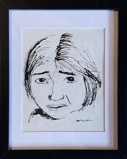 Mel McCuddin, Untitled-Framed and Signed
1980, ink