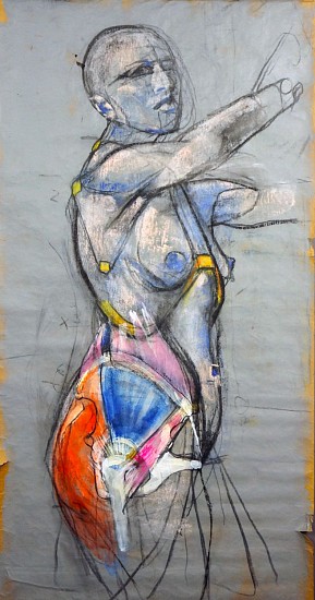 Peter Cox, Profile & Torso
2017, Pastel and charcoal on paper