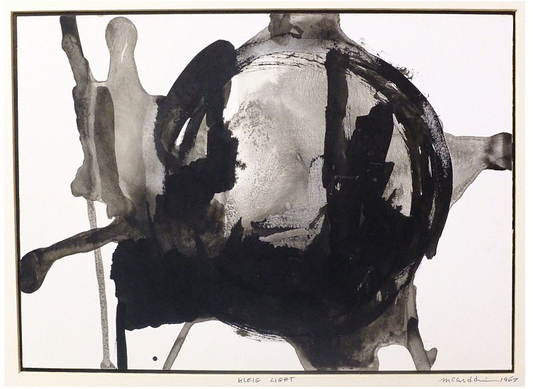 Mel McCuddin, Kleig Light  Ink 1967 - Signed drawing/painting
1967
