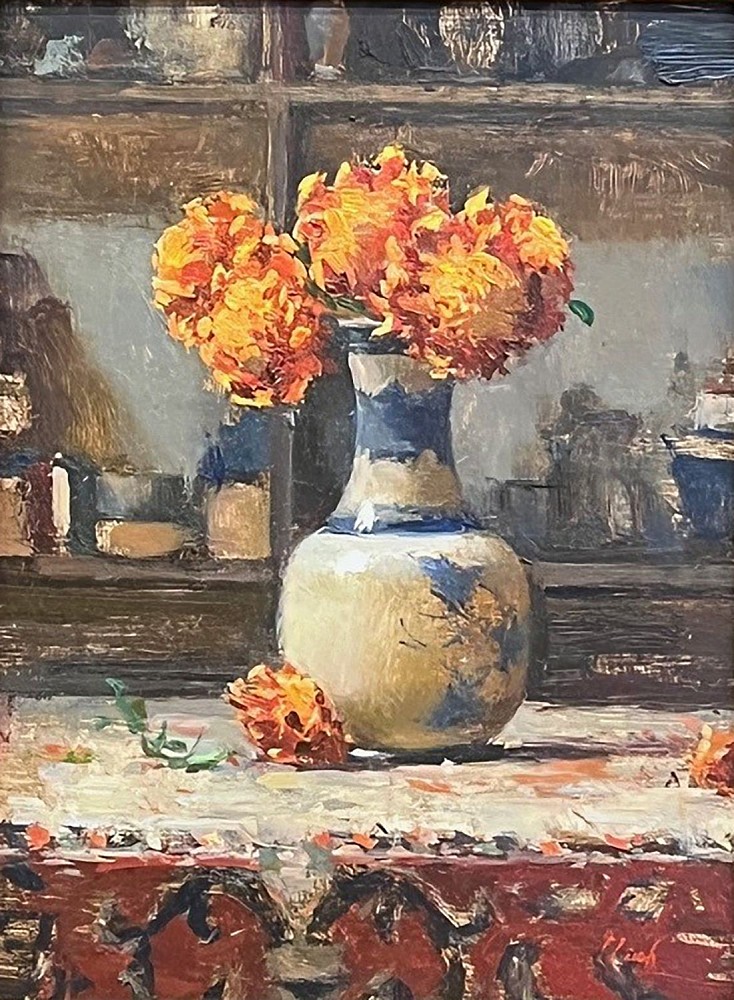 yellow roses by del gish