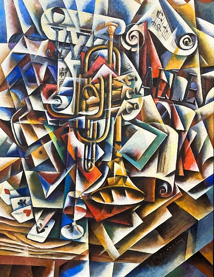 Aleksandr Kargopoltsev, Jazz Alley
oil on canvas