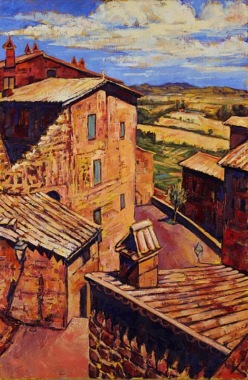 Gordon Wilson, Porrano Commune Vertical
2023, oil on linen