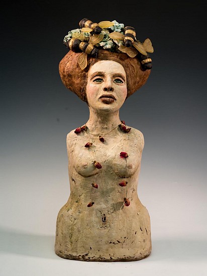 Sandi Bransford, Bee Queen
2023, mixed media ceramics