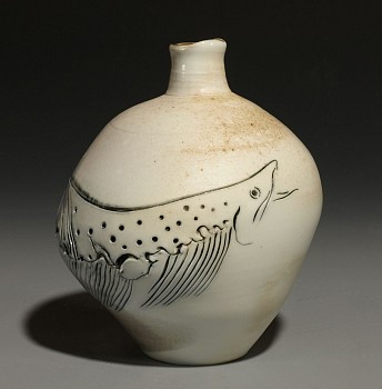 boy 0002 spawning salmon vase