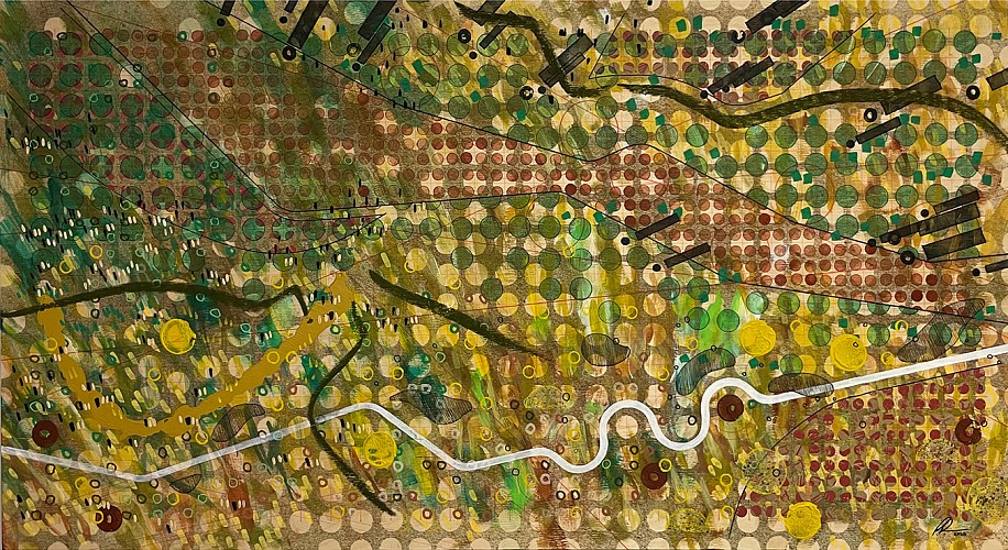 Andrew Parker, Cross Cut
2023, mixed media