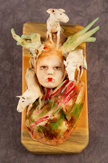 Cary Weigand
porcelain, glaze, acrylic, oil paint