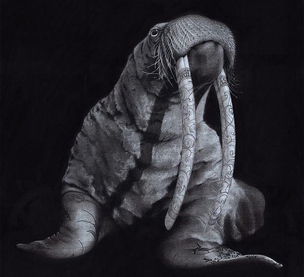 Lindsey Meyers Carroll
charcoal, chalk and gouache on paper
