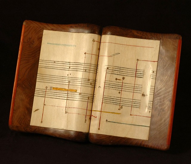 Morse Clary
walnut burl, paduak, pigment