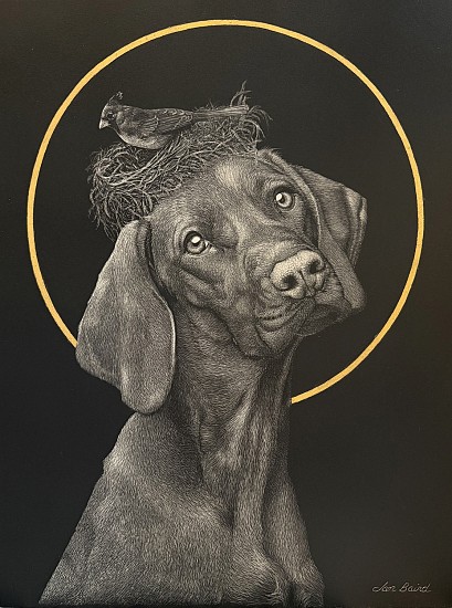 Jan Baird
Scratchboard, 24k Gold Leaf