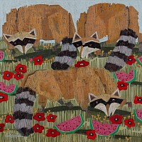 LIN 0319 v25 Wild for Watermelon racoons