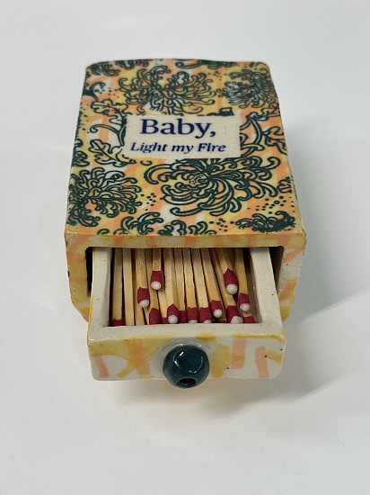 Mary Frances Dondelinger, Matchbox - Baby Light My Fire
ceramic