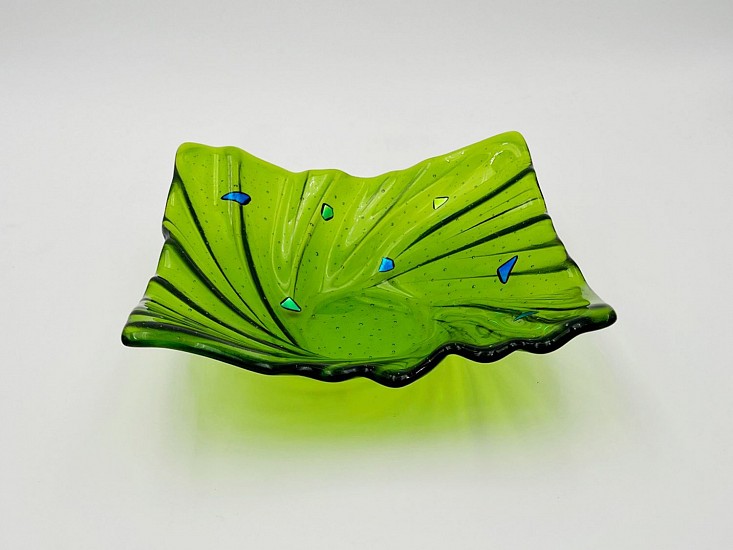 Louise Telford, Green Stormy Bowl
glass