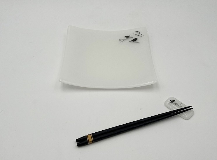 Louise Telford, White Sushi Plate Set
glass