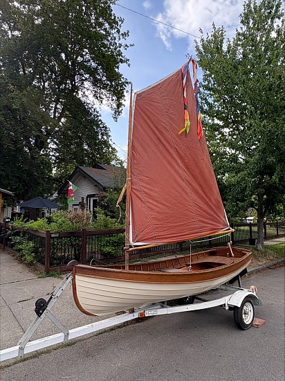 Steve Adams, Sailboat - Steve Adams & Harold Balazs
1982, cedar, copper, sailcloth