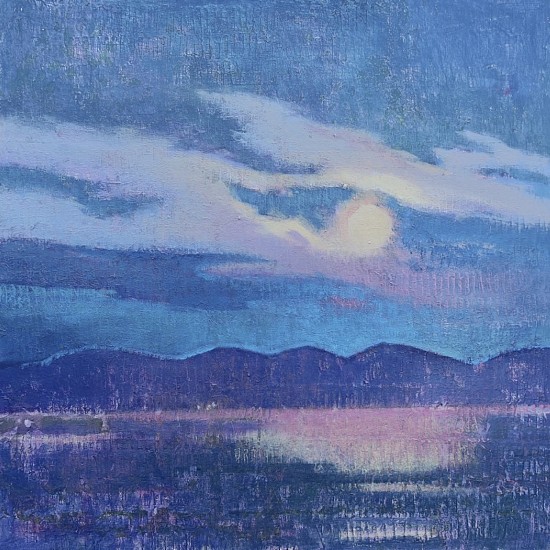 Kathy Gale, Full Moon Over Flathead
2025, acrylic