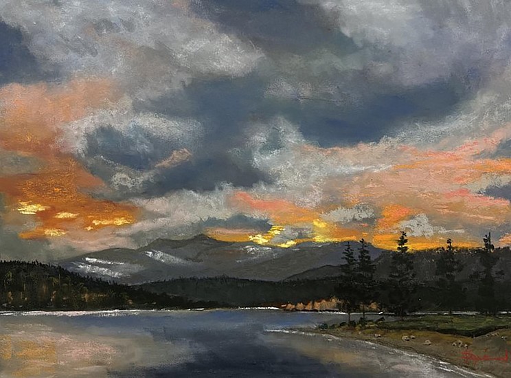 Kevin Jester, Mica Peak Sunset
2024, pastel