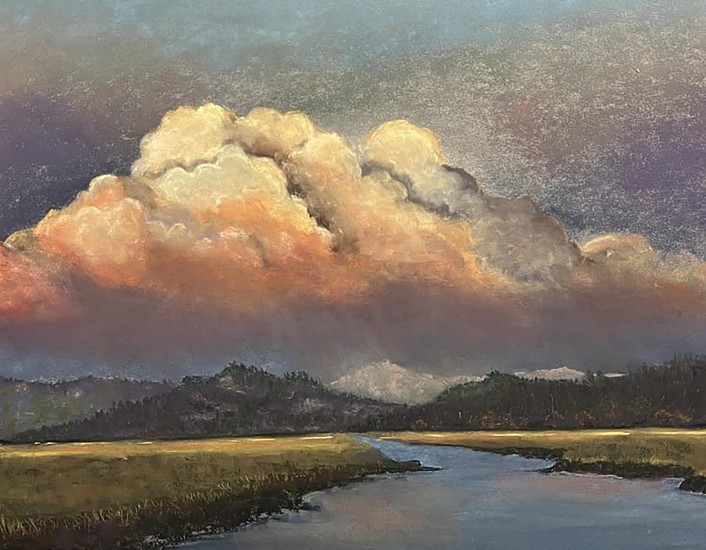 Kevin Jester, Storm Clouds and River
2025, pastel