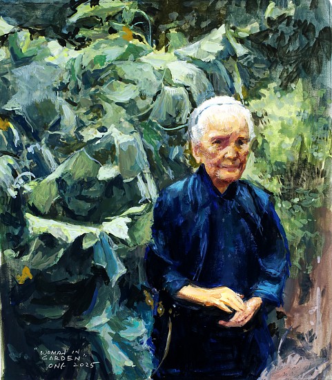 Wilson Ong, Woman In Garden
2024, gouache