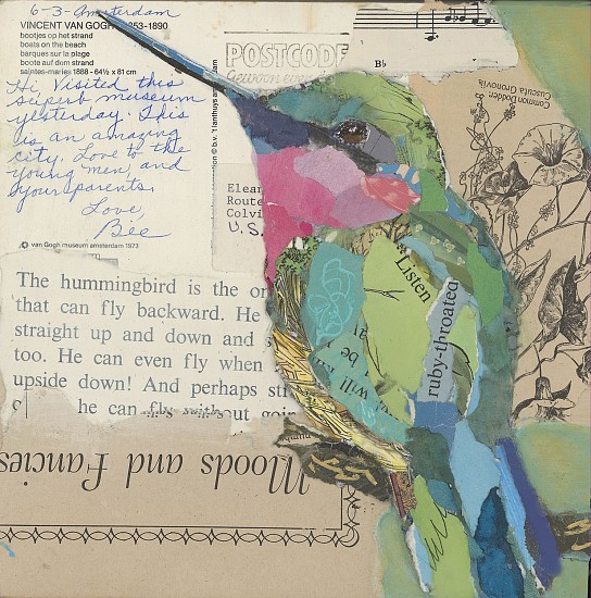 Jacquie Masterson, Feeling Fancy
2025, paper collage on a wood panel