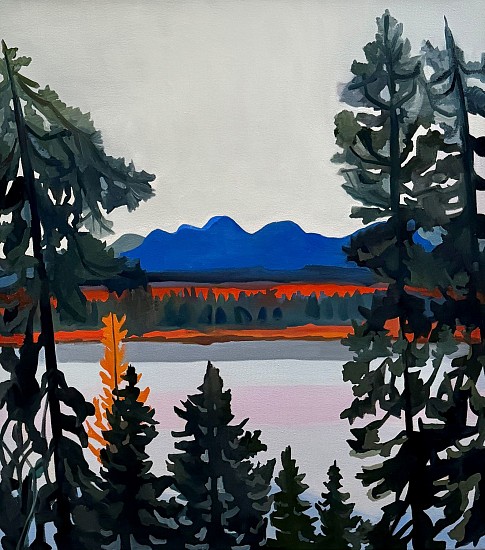 Sheila Miles, Fall at the Mountain Lake
2023, oil