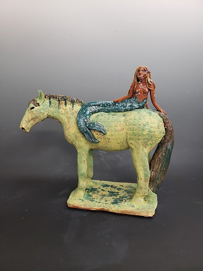 Betsey Hurd, Sea Horse Siren
2025, clay
