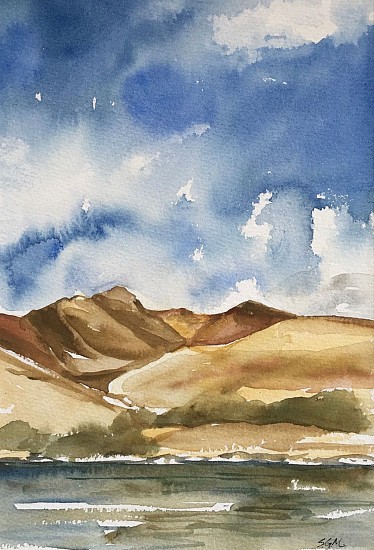 Sally Machlis, Big Sky Over the Grande Ronde River
2021, watercolor