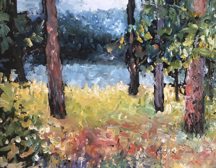 LR Montgomery, CDA Lake, Grass Fields
2025, oil on panel