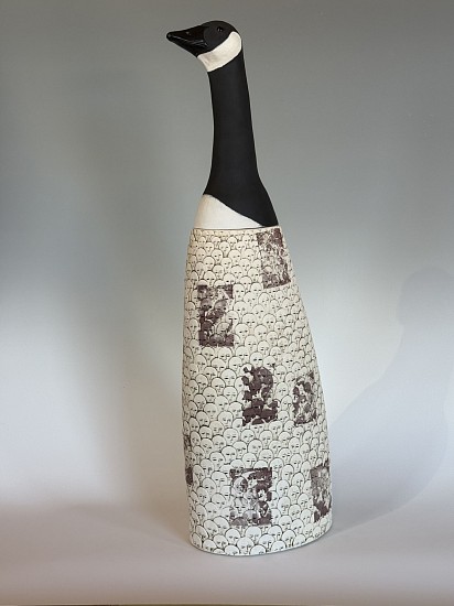 Susan Mattson, Fantasies of a Lone Goose
2025, Stoneware, oxides, and underglaze