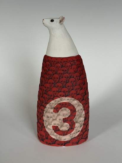 Susan Mattson, Mouse 3
2025, Stoneware, oxides, and underglaze