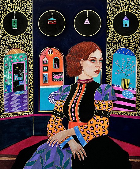 Aunia Kahn, Mythos and Meditations of our Internal Verses
2024, Acrylic, gouache