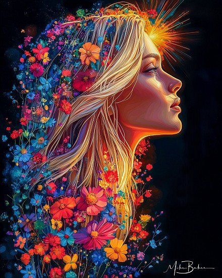 Mike Baker, Flourish
2025, A.I. Generated Print