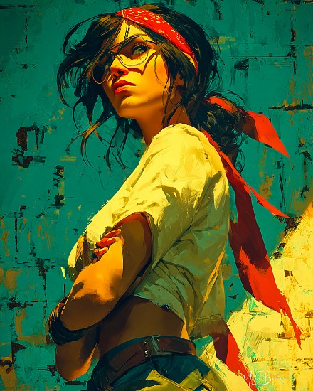 Mike Baker, Fuck Your Power
2025, A.I. Generated Print