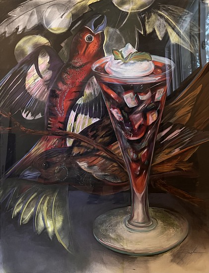 Kay O'Rourke, Cherry WaTuldorf
2009, pastel and acrylic on paper