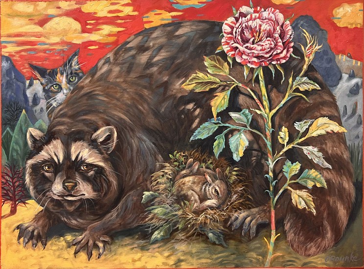 Kay O'Rourke, The Racoon
2022, oil